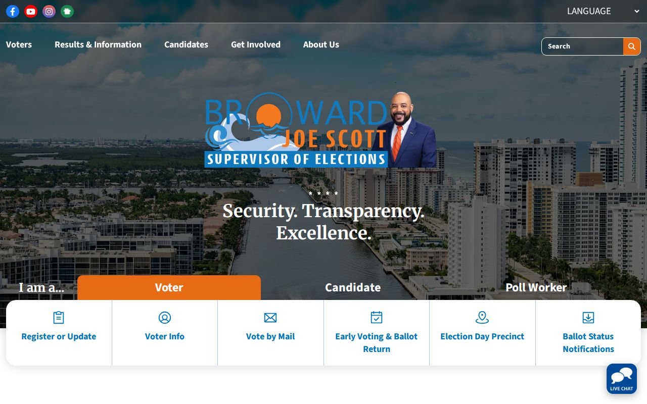 Pompano Beach neighbors Broward voter information portal